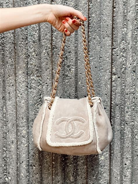 chanel shearling bag 2024|chanel drawstring bag 2020.